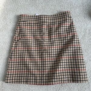 J. Crew NWT Plaid Mini Skirt Size 4